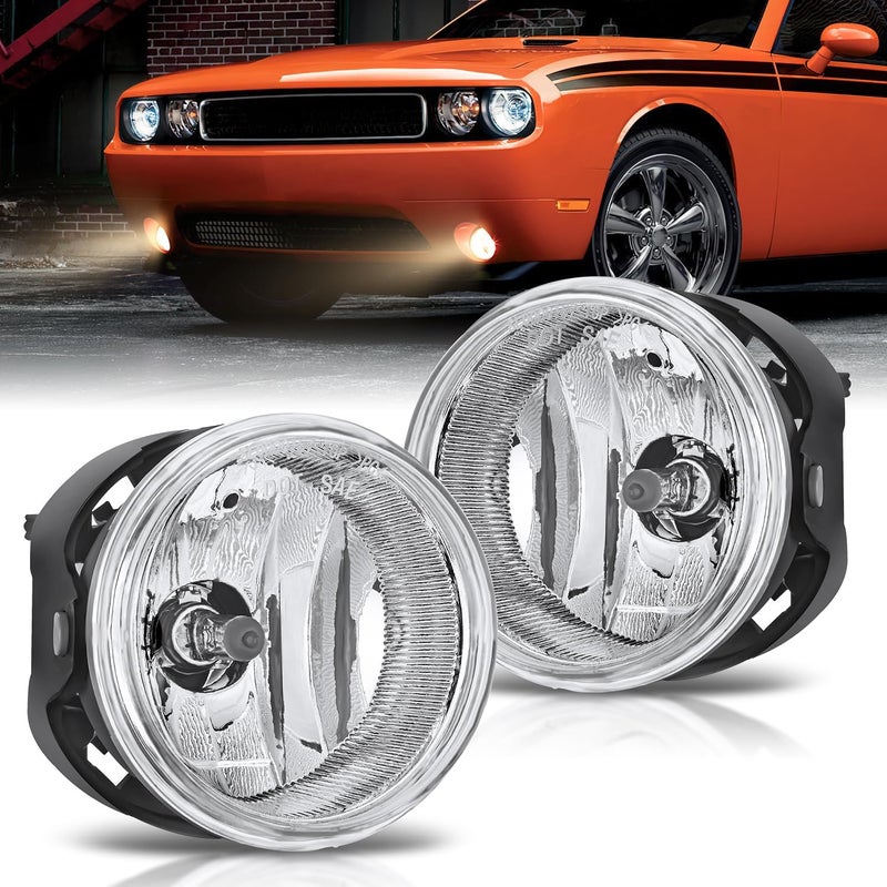 Nilight مجموعة أضواء الضباب متوافقة مع 2005 2006 2007 2008 2009 2010 دودج غراند كارافان تشالنجر تشارجر كاليبر نيترو أفينجر كرايسلر تاون آند كانتري باكفيكا جيب باتريوت - Image 1